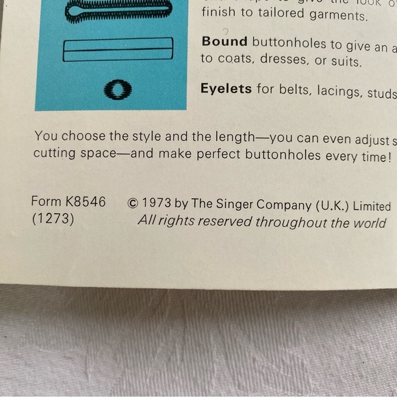 1973 Singer Professional Buttonholer Complete - Picture 6 of 7